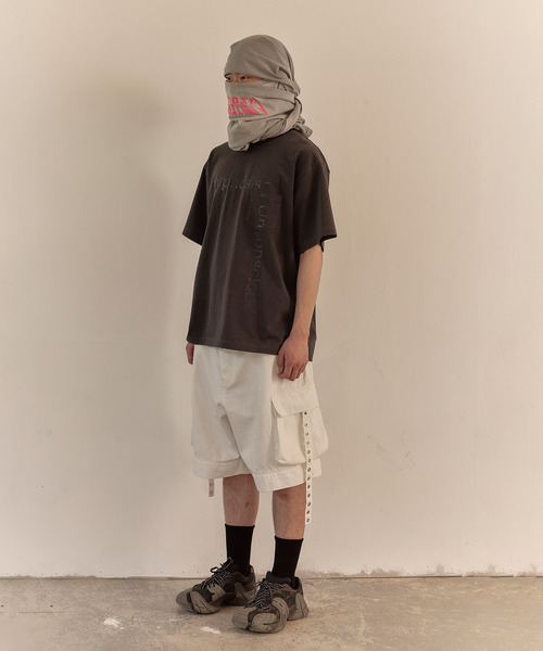 LIBERE(リベーレ)の「LIBERE リベーレ / MESSAGE T-SHIRT メッセージグラフィックプリントポケットTシャツ ポケT / 251205-251206(Tシャツ/カットソー・メンズ・チャコール/ブラック・LARGE/MEDIUM/SMALL)」の17枚目の写真