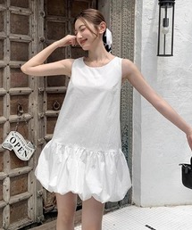 DEVICE（デバイス）の「バルーン シルエット ノースリーブ ワンピース（ワンピース）」