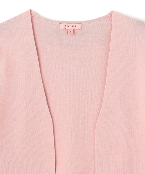TOCCA（トッカ）の「CREPE BOLERO ボレロ（カーディガン/ボレロ・レディース・アイボリー系/ライトグリーン系/ピンク系・SMALL/MEDIUM）」の9枚目の写真