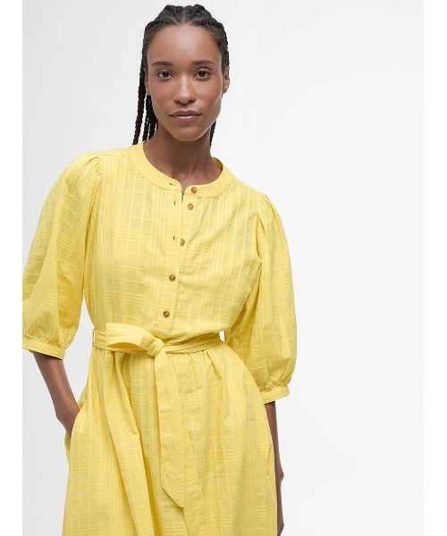 Barbour（バブアー）の「Heidi バンドカラー ワンピース（ワンピース・レディース・イエロー・8/6）」の6枚目の写真