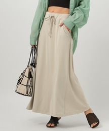 BAYFLOW | [ストレッチ入りで滑らかな肌触り]ソフトモダールフレアスカート(スカート)