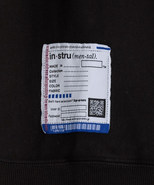 In・stru(men-tal).(インストルメンタル)の「【MIHARAYASUHIRO/ミハラヤスヒロ】CREW NECK PULLOVER(スウェット・メンズ・ブラック/ホワイト・50/48/46/44)」の18枚目の写真