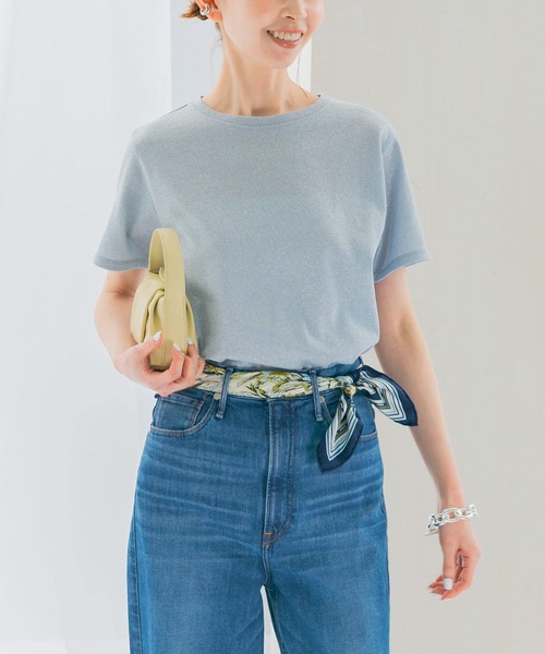 URBAN RESEARCH ROSSO WOMEN（アーバンリサーチ　ロッソ）の「ラメカットソー（Tシャツ/カットソー・レディース・グレー系その他/ゴールド・FREE）」の11枚目の写真