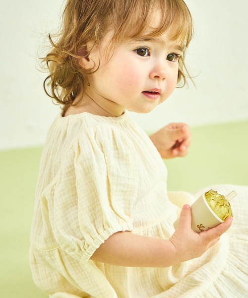 sea and shells by pairmanon（シーアンドシェルズバイペアマノン）の「【sea and shells by pairmanon】フリンジ付き ティアード ワンピース（その他ベビーウェア・キッズ・ブラウン/グリーン系その他/アイボリー・100/110/80/90）」の9枚目の写真