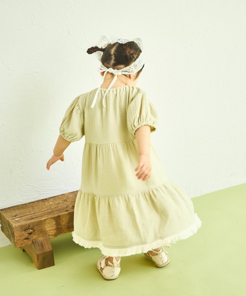 sea and shells by pairmanon（シーアンドシェルズバイペアマノン）の「【sea and shells by pairmanon】フリンジ付き ティアード ワンピース（その他ベビーウェア・キッズ・ブラウン/グリーン系その他/アイボリー・100/110/80/90）」の17枚目の写真