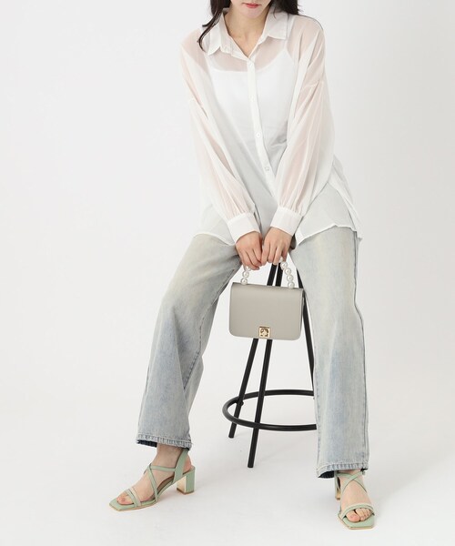 ESPERANZA（エスペランサ）の「プレートヒールクロスベルトサンダル（サンダル・レディース・グリーン/ベージュ/ブラック・LL/S/M/L）」の12枚目の写真