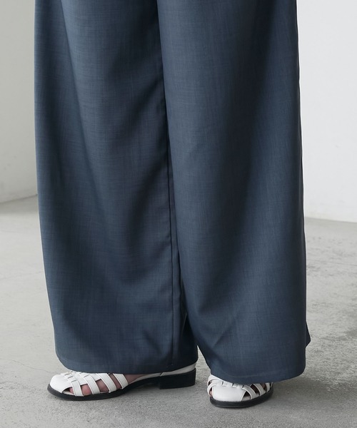 BONLECILL（ボンルシール）の「イージービスチェ風フリルサロペット（サロペット/オーバーオール・レディース・ブラック/チャコールグレー/ベージュ/ブラウン/ベージュ系1/ブラウン系1/ベージュ系2・M/L）」の11枚目の写真