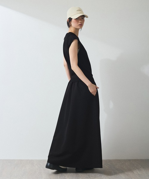 極美品☆アダムエロペ　ベストドッキングワンピース　ブラック　ロング　オケージョン 極美品☆アダムエロペ ベストドッキングワンピース ブラック