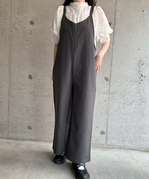 merrylatte（メリーラテ）の「ダブルストラップオールインワン（つなぎ/オールインワン・レディース・ブラック/チャコール・MEDIUM/SMALL）」の20枚目の写真