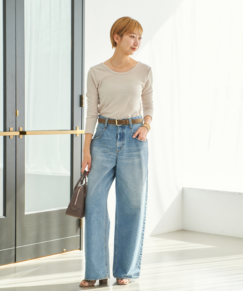 plage（プラージュ）の「《追加》MAISON CANAU / メゾン カナウ ROUND BOSTON Sバッグ（ハンドバッグ・レディース・ブラック/グレー・FREE）」の7枚目の写真