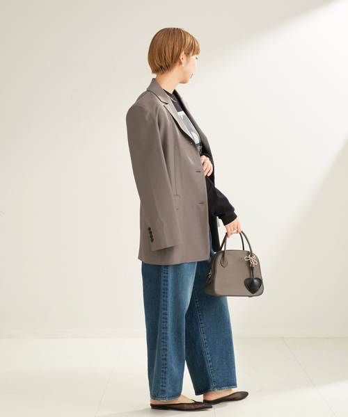 maison canau ROUND BOSTON Sバッグ MAISON CANAU(メゾン カナウ)｜SHRINK ROUND-BOSTON(M)/ブラック