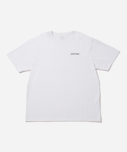 Saturdays NYC(サタデーズ ニューヨークシティ )の「Script Standard SS Tee(Tシャツ/カットソー・メンズ・ホワイト/ブラック・L/M/S/XL/X-SMALL/XXL)」の2枚目の写真