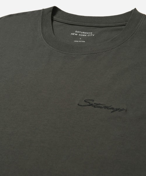Saturdays NYC(サタデーズ ニューヨークシティ )の「Script Standard SS Tee(Tシャツ/カットソー・メンズ・ホワイト/ブラック・L/M/S/XL/X-SMALL/XXL)」の17枚目の写真