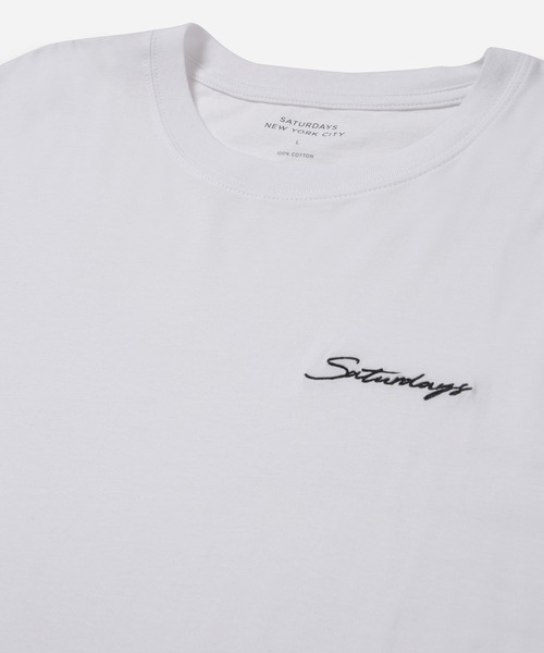 Saturdays NYC(サタデーズ ニューヨークシティ )の「Script Standard SS Tee(Tシャツ/カットソー・メンズ・ホワイト/ブラック・L/M/S/XL/X-SMALL/XXL)」の16枚目の写真