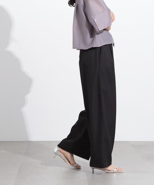 N.（N. Natural Beauty Basic）（エヌエヌナチュラルビューティーベーシック）の「ウエストギャザーイージーパンツ（その他パンツ・レディース・ベージュ/ブラック・MEDIUM）」の20枚目の写真