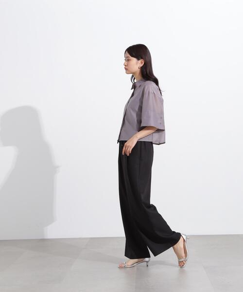 N.（N. Natural Beauty Basic）（エヌエヌナチュラルビューティーベーシック）の「ウエストギャザーイージーパンツ（その他パンツ・レディース・ベージュ/ブラック・MEDIUM）」の17枚目の写真