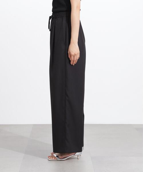 N.（N. Natural Beauty Basic）（エヌエヌナチュラルビューティーベーシック）の「ウエストギャザーイージーパンツ（その他パンツ・レディース・ベージュ/ブラック・MEDIUM）」の15枚目の写真