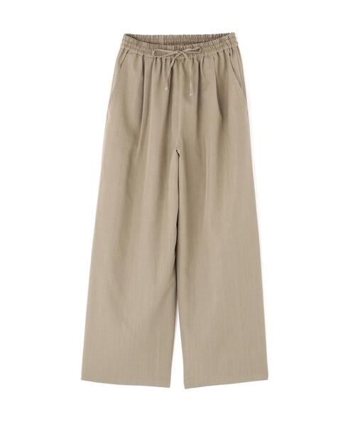 N.（N. Natural Beauty Basic）（エヌエヌナチュラルビューティーベーシック）の「ウエストギャザーイージーパンツ（その他パンツ・レディース・ベージュ/ブラック・MEDIUM）」の9枚目の写真