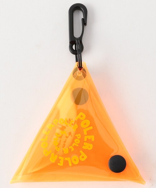 POLeR(ポーラー)の「POLeR/ポーラー PVC TRYANGLE COIN CASE(コインケース・メンズ・ブラック/シルバー/オレンジ・ONE SIZE)」の3枚目の写真
