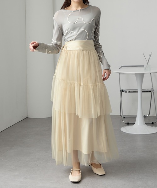 未使用品　ルーニィ♥【現行品】プリーツティアードスカート　ブラウン　38 商品一覧｜LOUNIE（ルーニィ）公式サイト／公式オンラインストア