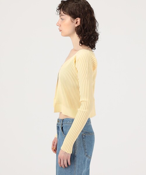 JACQUEMUS（ジャックムス）の「JACQUEMUS LA MAILLE PRALU カーディガン（カーディガン/ボレロ・レディース・ピンク/イエロー/ライトピンク/ブラック・36/34）」の7枚目の写真