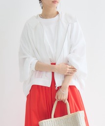 KATHARINE ROSS（キャサリンロス）の「【KATHARINE ROSS】シアーフーディブルゾン（ブルゾン）」