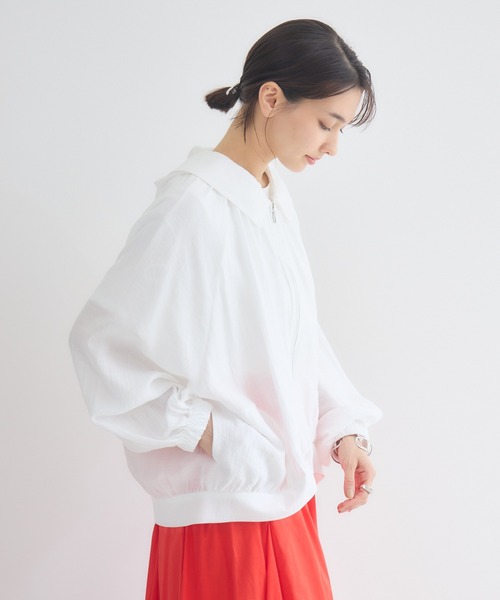 KATHARINE ROSS（キャサリンロス）の「【KATHARINE ROSS】シアーフーディブルゾン（ブルゾン・レディース・ブラック/ホワイト・MEDIUM）」の19枚目の写真