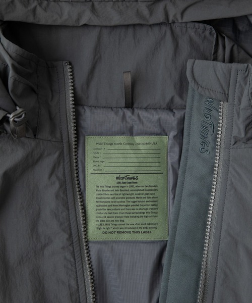 WILD THINGS（ワイルドシングス）の「ハッピージャケット タイプ2│HAPPY JACKET TYPE2（ミリタリージャケット・メンズ・ホワイト/ダークグレー/ブラック/ダークオリーブ・S/M/L/XL）」の7枚目の写真