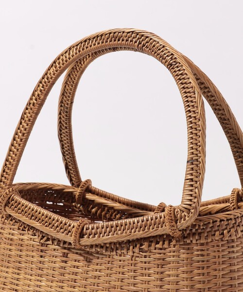 BALI WERKSTATTE（バリワークスタット）の「BALI WERKSTATTE Ate Arch Basket（かごバッグ・レディース・ベージュ・FREE）」の6枚目の写真