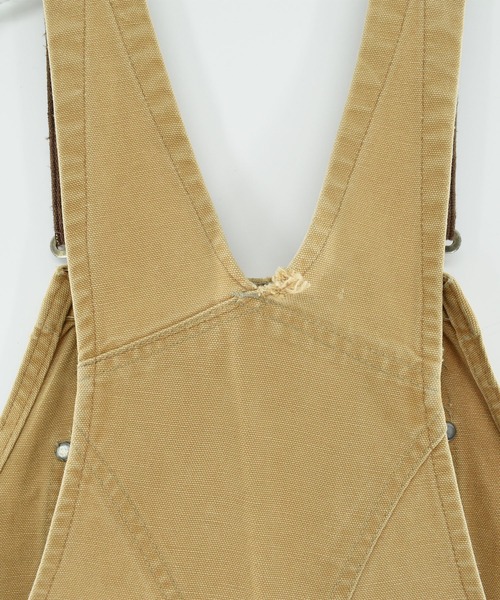 かつきCarhartt ベージュ オーバーオール古着 古着–~90's 