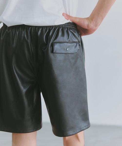 MILITARY(ミリタリー)の「【SETUP7】PU Urban Baggy Shorts / PUアーバンバギーショーツ(その他パンツ・メンズ・ブラック/グレー/ブラウン・M/L)」の5枚目の写真