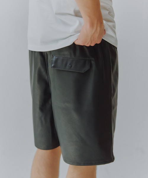 MILITARY(ミリタリー)の「【SETUP7】PU Urban Baggy Shorts / PUアーバンバギーショーツ(その他パンツ・メンズ・ブラック/グレー/ブラウン・M/L)」の7枚目の写真