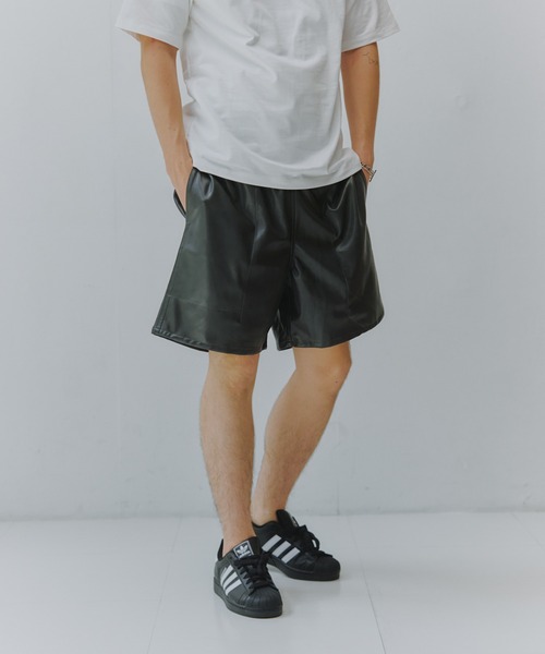 MILITARY(ミリタリー)の「【SETUP7】PU Urban Baggy Shorts / PUアーバンバギーショーツ(その他パンツ・メンズ・ブラック/グレー/ブラウン・M/L)」の8枚目の写真