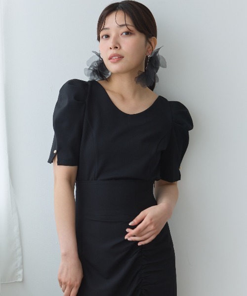 セール】パワーショルダービジュープルオーバー（Tシャツ