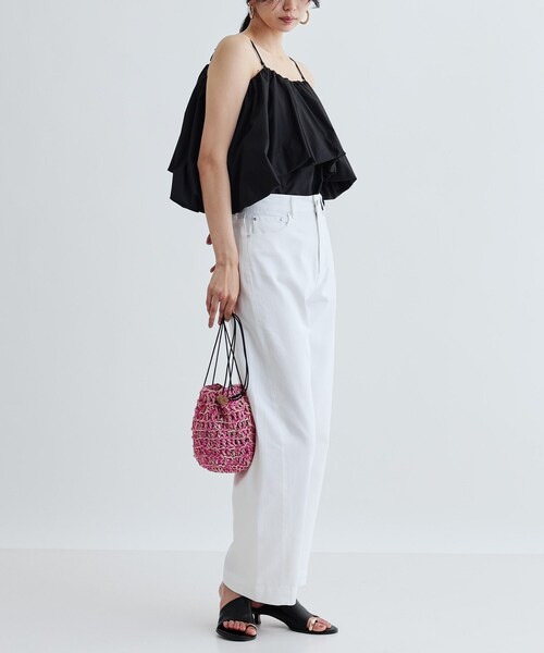 GALLEST（ギャレスト）の「【The Bagmati】ABACA巾着バッグ（ハンドバッグ・レディース・ブラック/イエロー系その他/ピンク系・00）」の9枚目の写真