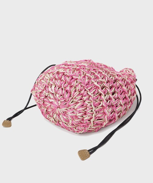 GALLEST（ギャレスト）の「【The Bagmati】ABACA巾着バッグ（ハンドバッグ・レディース・ブラック/イエロー系その他/ピンク系・00）」の13枚目の写真