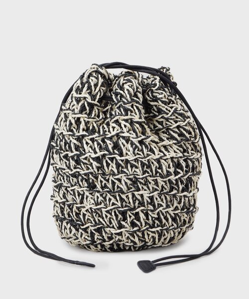 GALLEST（ギャレスト）の「【The Bagmati】ABACA巾着バッグ（ハンドバッグ・レディース・ブラック/イエロー系その他/ピンク系・00）」の20枚目の写真