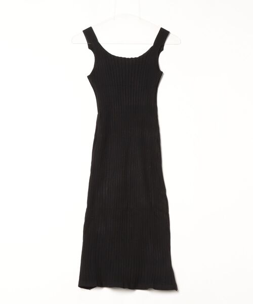 Per sist ence(パーシエンス)の「リブニットキャミワンピース(ワンピース・レディース・ブラック/アイボリー・ONE SIZE)」の8枚目の写真