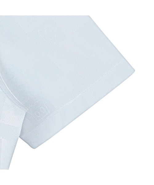 TOKYO SHIRTS(トウキョウシャツ)の「【Disney ディズニー】 形態安定ノーアイロン スキッパー 半袖ビジネスワイシャツ(ビジネスシャツ・レディース・サックスブルー・S/M/L/LL/XL)」の4枚目の写真