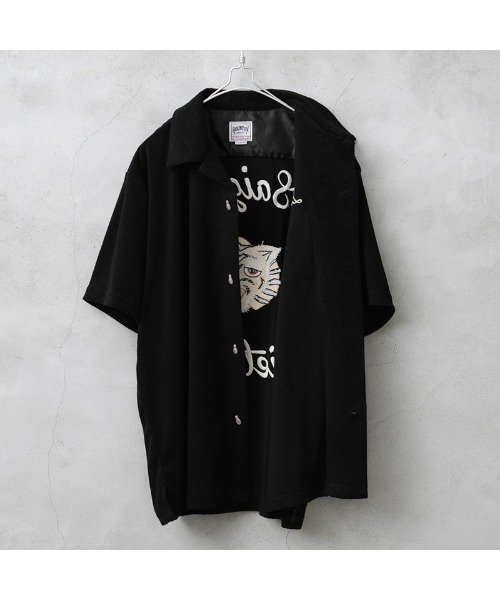 HOUSTON(ヒューストン)の「HOUSTON 41230 PILE BOELING SHIRT(VIETNAM)(シャツ/ブラウス・メンズ・ブラック/ピンク・L/XL/XXL/M)」の6枚目の写真