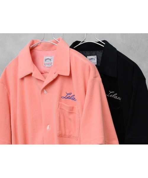HOUSTON(ヒューストン)の「HOUSTON 41230 PILE BOELING SHIRT(VIETNAM)(シャツ/ブラウス・メンズ・ブラック/ピンク・L/XL/XXL/M)」の7枚目の写真