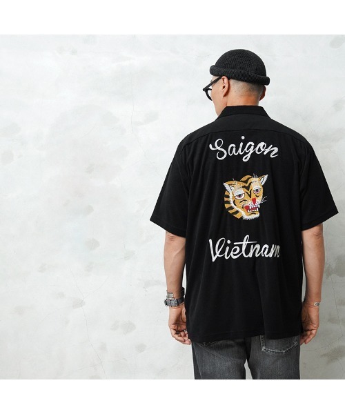 HOUSTON(ヒューストン)の「HOUSTON 41230 PILE BOELING SHIRT(VIETNAM)(シャツ/ブラウス・メンズ・ブラック/ピンク・L/XL/XXL/M)」の8枚目の写真
