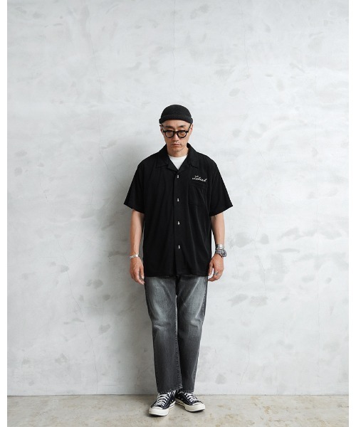 HOUSTON(ヒューストン)の「HOUSTON 41230 PILE BOELING SHIRT(VIETNAM)(シャツ/ブラウス・メンズ・ブラック/ピンク・L/XL/XXL/M)」の9枚目の写真