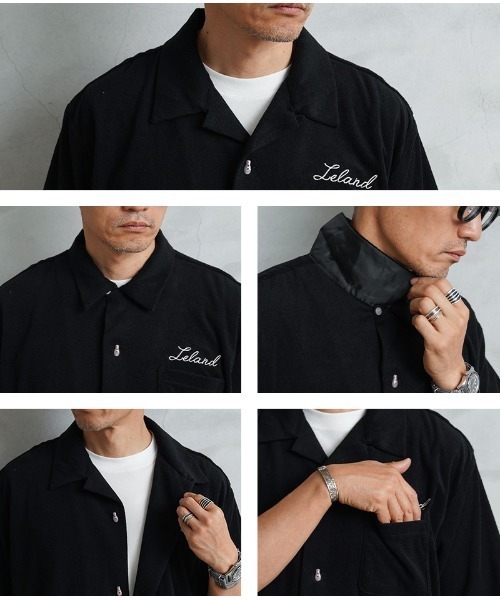 HOUSTON(ヒューストン)の「HOUSTON 41230 PILE BOELING SHIRT(VIETNAM)(シャツ/ブラウス・メンズ・ブラック/ピンク・L/XL/XXL/M)」の3枚目の写真