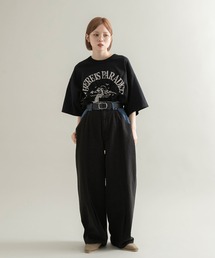 KBF | シャーリングプリントTEE(Tシャツ/カットソー)