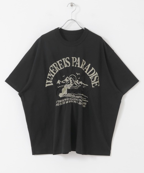 KBF（ケイビーエフ）の「シャーリングプリントTEE（Tシャツ/カットソー・レディース・オフホワイト/ブラック/オートミール・ONE）」の11枚目の写真