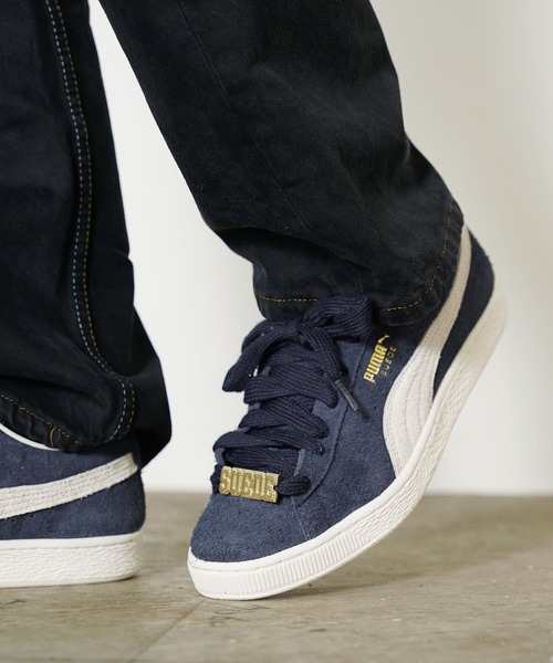 PUMA(プーマ)の「PUMA/プーマ SUEDE スウェード ファットレース スニーカー(スニーカー・メンズ・グリーン/ネイビー/ブラック・28/26/27)」の1枚目の写真