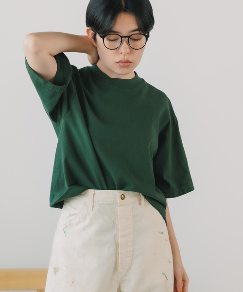 realsyndrome(リアルシンドローム)の「LOS ANGELES APPAREL/ロサンゼルスアパレル 6.5OZ GARMENT DYE CREW NECK CROPPED TEE クロップドTシャツ 秋物 秋服 2026年秋冬(Tシャツ/カットソー・レディース・ベージュ/グリーン/ダークブラウン・L/S)」の3枚目の写真