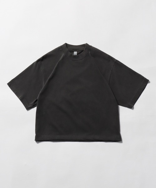 realsyndrome(リアルシンドローム)の「LOS ANGELES APPAREL/ロサンゼルスアパレル 6.5OZ GARMENT DYE CREW NECK CROPPED TEE クロップドTシャツ 秋物 秋服 2026年秋冬(Tシャツ/カットソー・レディース・ベージュ/グリーン/ダークブラウン・L/S)」の12枚目の写真
