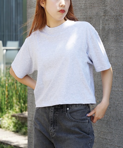 realsyndrome(リアルシンドローム)の「LOS ANGELES APPAREL/ロサンゼルスアパレル 6.5OZ GARMENT DYE CREW NECK CROPPED TEE クロップドTシャツ 秋物 秋服 2026年秋冬(Tシャツ/カットソー・レディース・ベージュ/グリーン/ダークブラウン・L/S)」の15枚目の写真